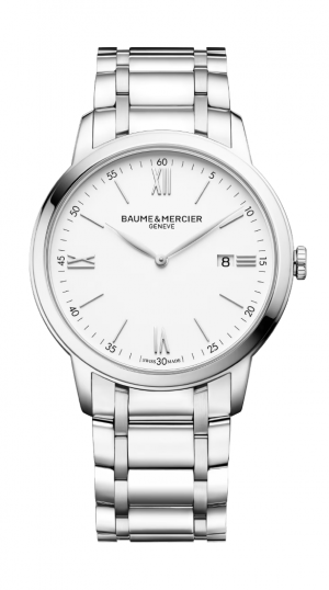 BMD CLASSIMA QUARTZ STAINLESS STEEL MENS WHITE DIAL WATCH