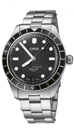 ORIS DIVERS SIXTY-FIVE 12H CALIBRE 400 STAINLESS STEEL BLACK DIAL