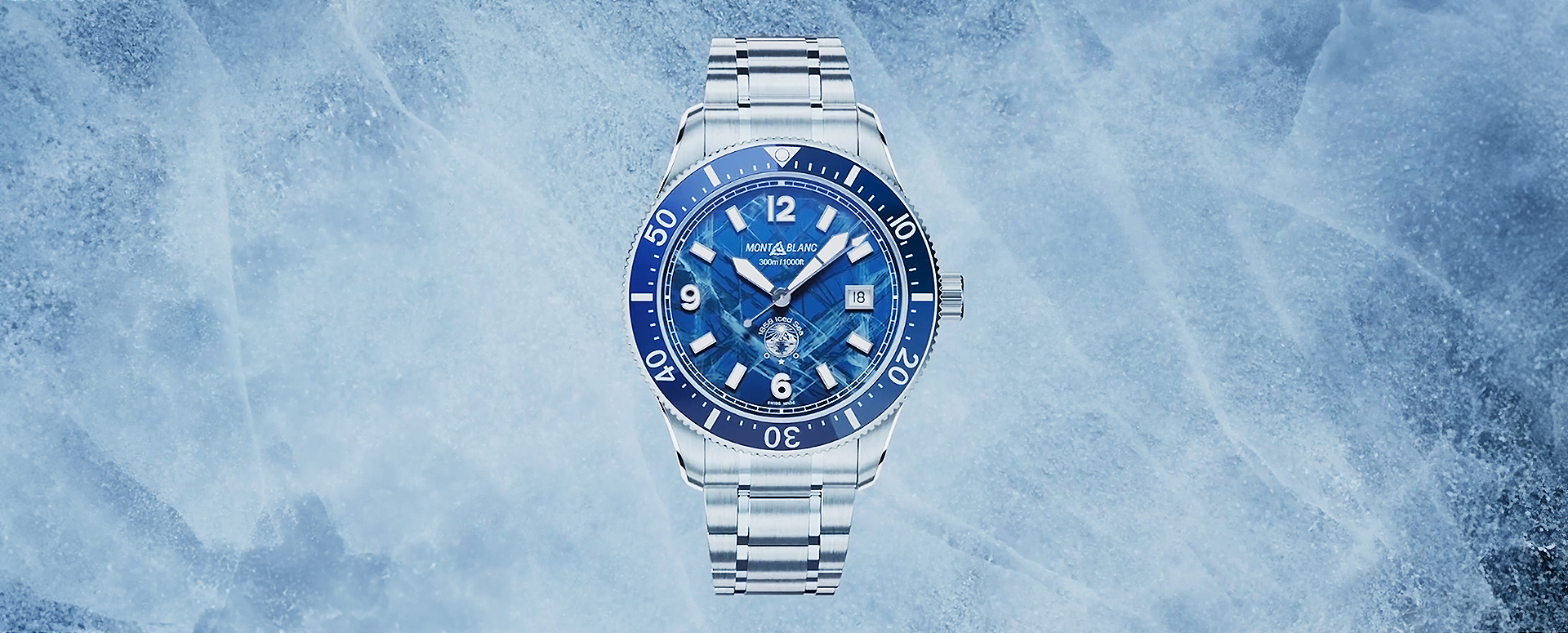 MONTBLANC: 1858 ICED SEA AUTOMATIC DATE
