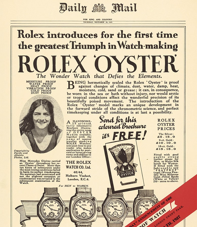 Oyster Story - swiss watch