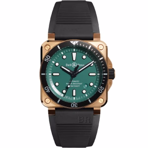 BR 03-92 DIVER BLACK & GREEN BRONZE