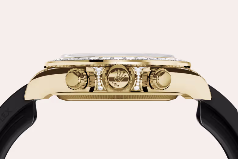 Rolex Cosmograph Daytona 18 ct yellow gold with lugs set with diamonds M126538TBR-0004 - swiss watch
