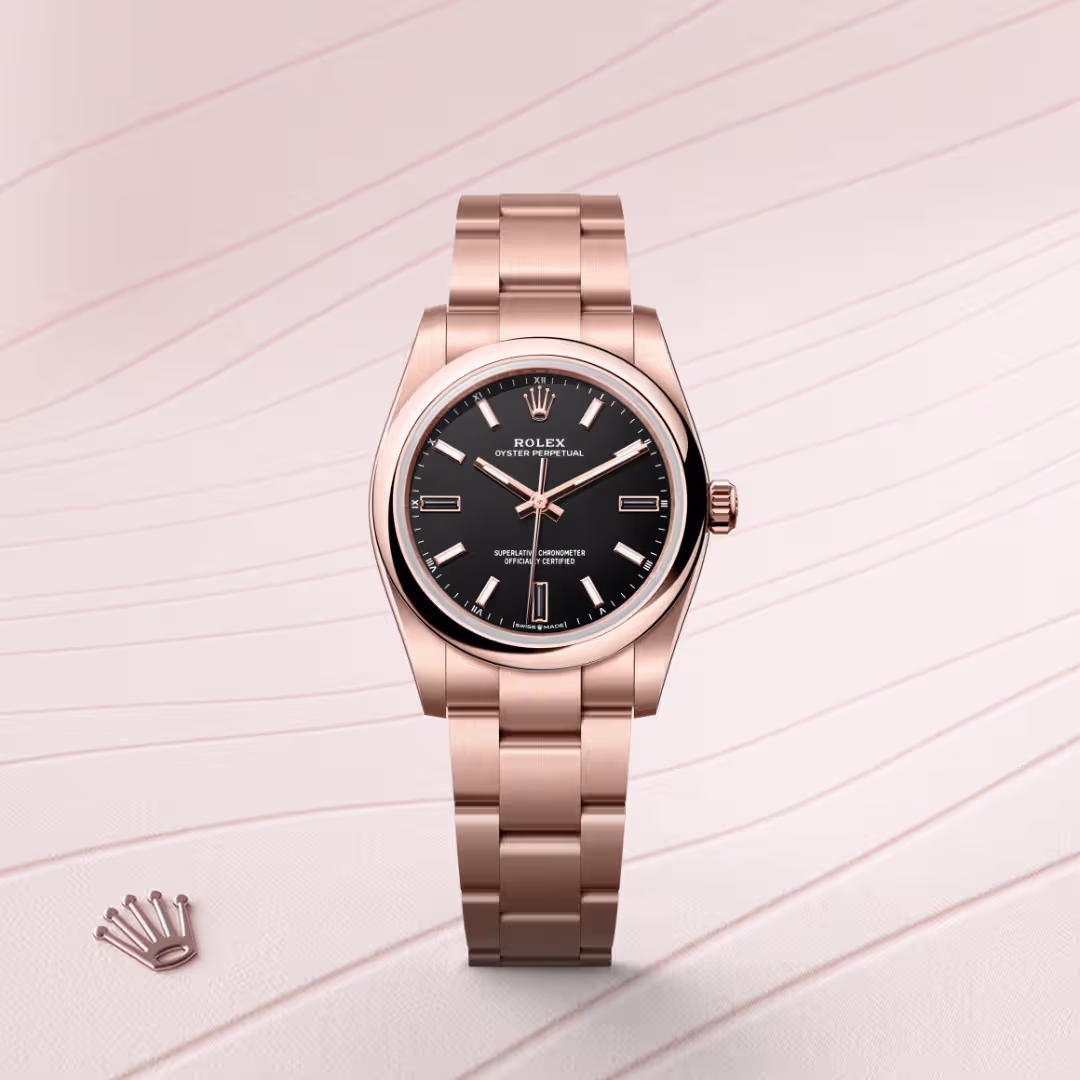Rolex Oyster Perpetual 18 ct Everose gold M124205-0001 - swiss watch