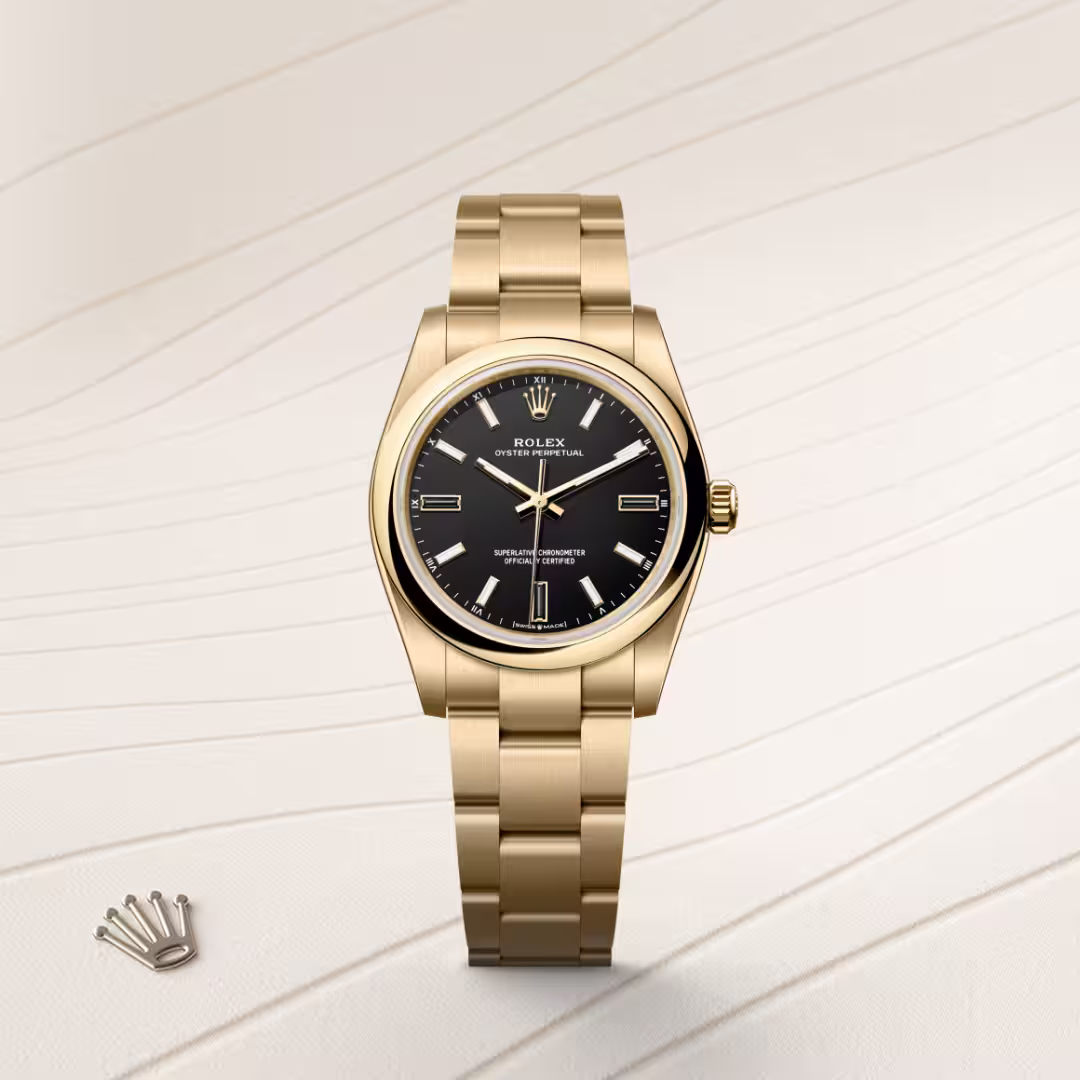 Rolex Oyster Perpetual 18 ct yellow gold M124208-0001 - swiss watch