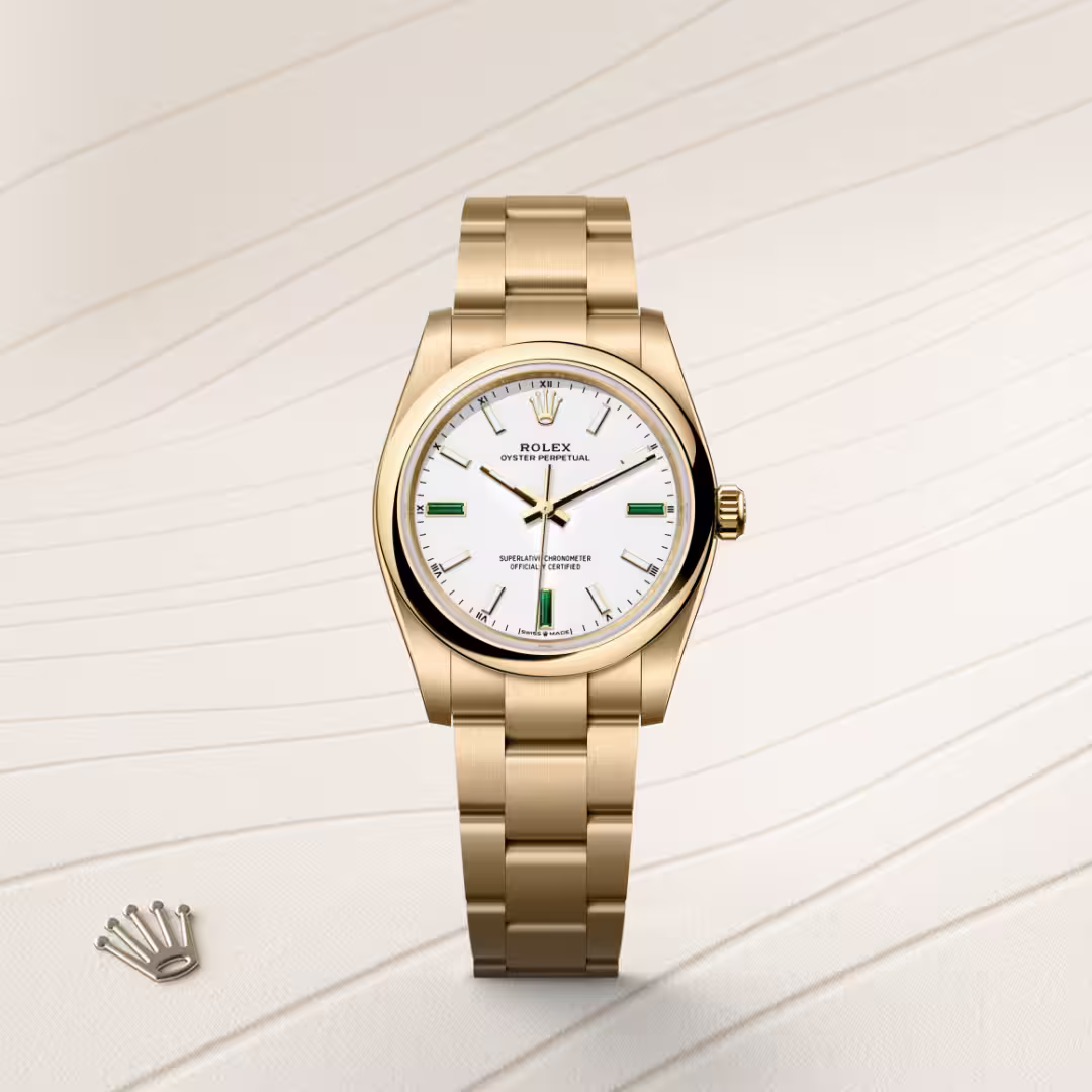 Rolex Oyster Perpetual 18 ct yellow gold M124208-0002 - swiss watch