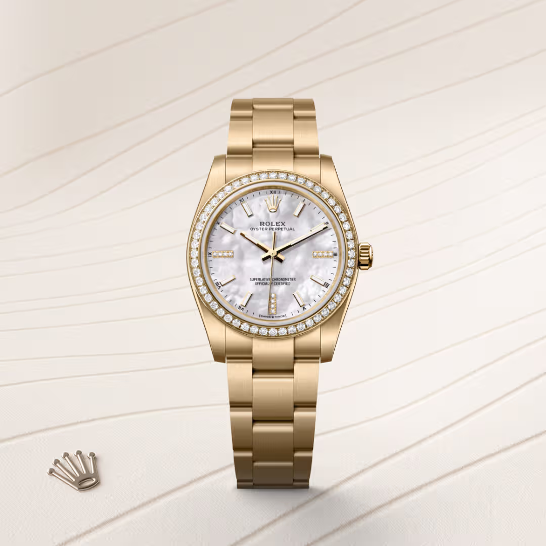 Rolex Oyster Perpetual 18 ct yellow gold M124248RBR-0001 - swiss watch