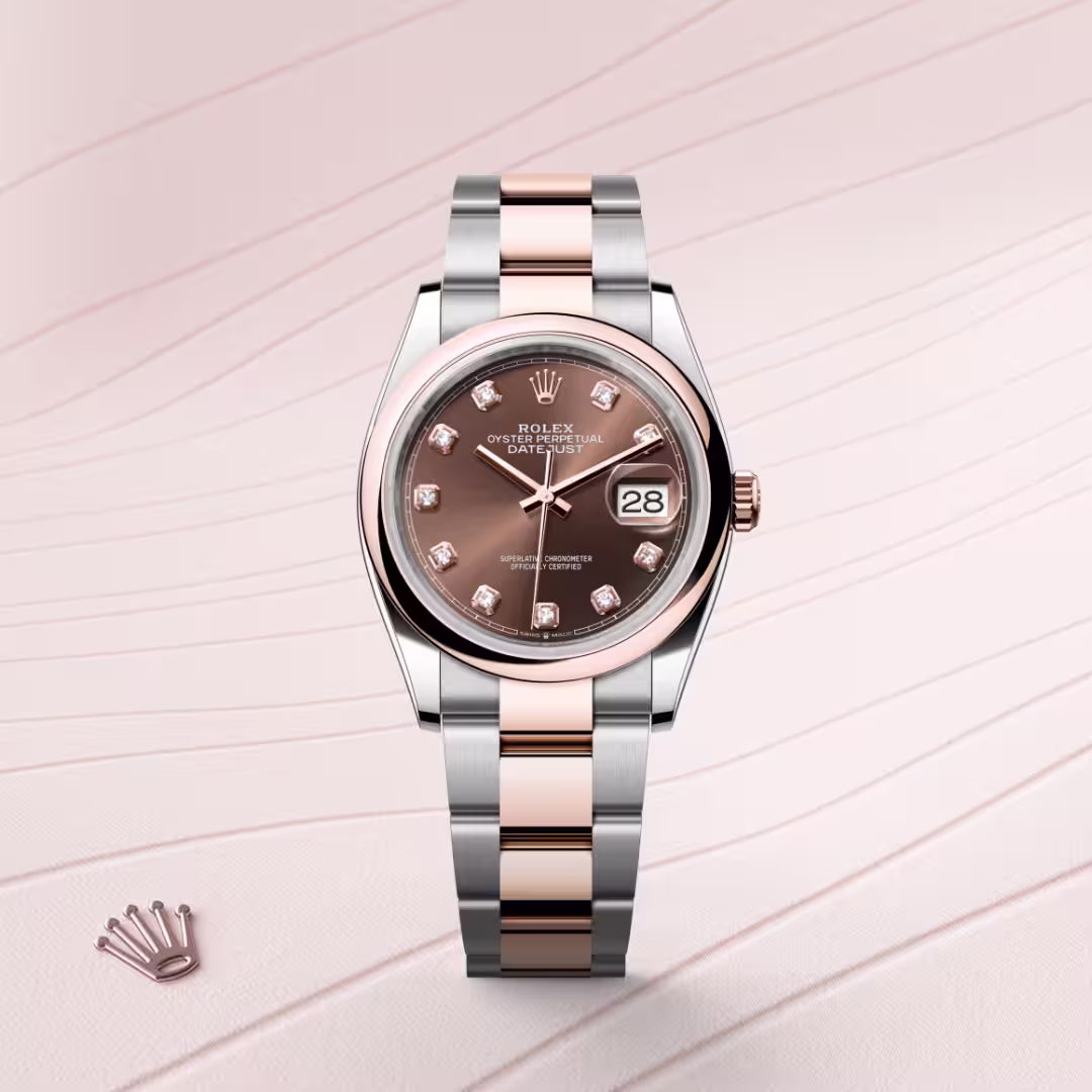 Rolex Datejust Everose Rolesor - combination of Oystersteel and Everose gold M126201-0054 - swiss watch