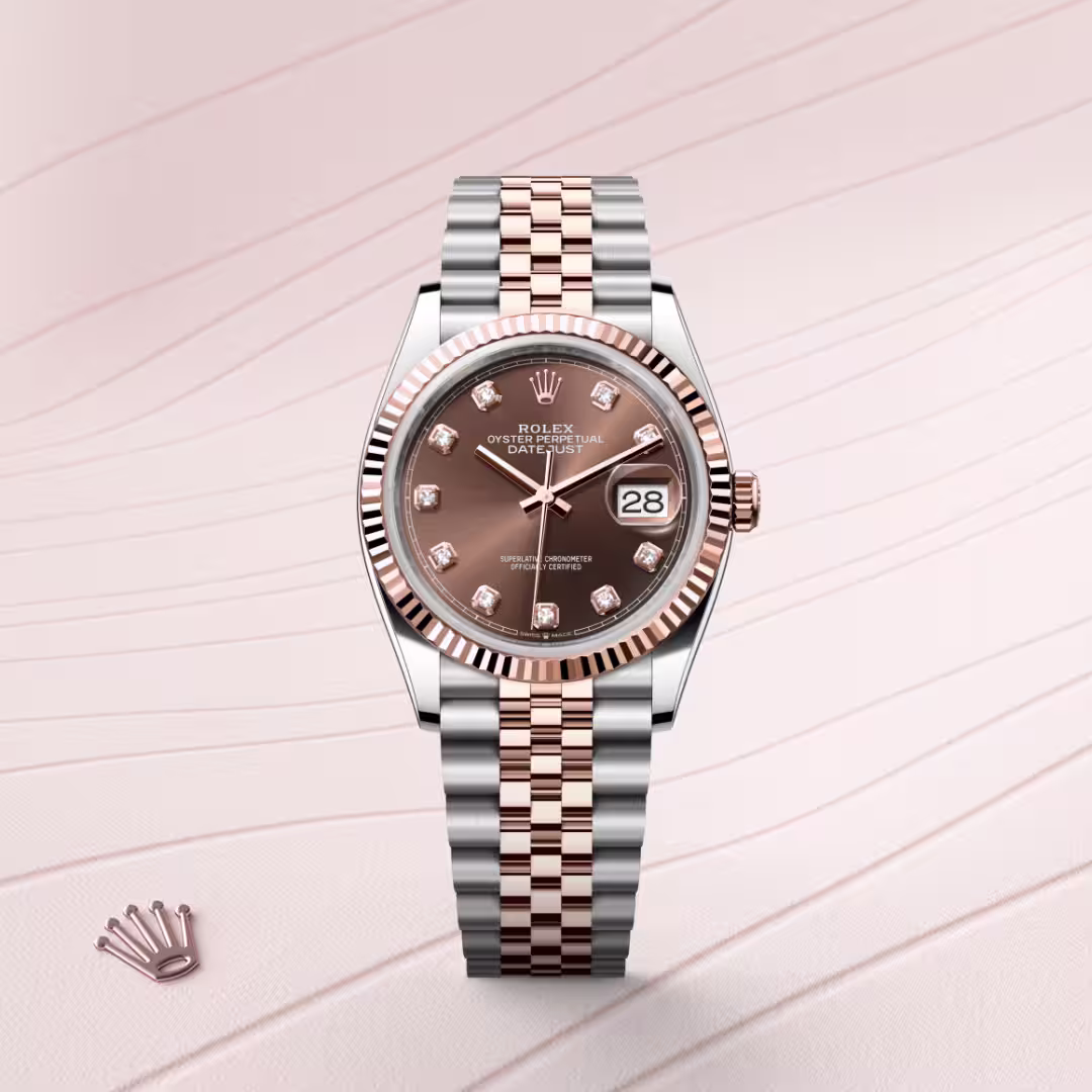 Rolex Datejust Everose Rolesor - combination of Oystersteel and Everose gold M126231-0053 - swiss watch