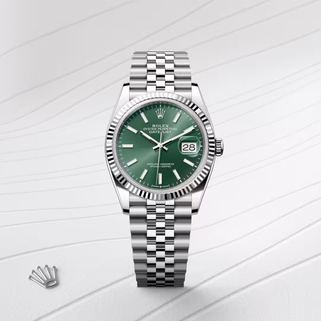 Rolex Datejust White Rolesor - combination of Oystersteel and white gold M126234-0051 - swiss watch