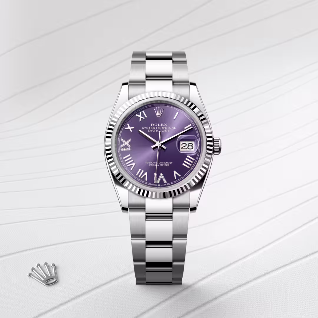 Rolex Datejust White Rolesor - combination of Oystersteel and white gold M126234-0064 - swiss watch