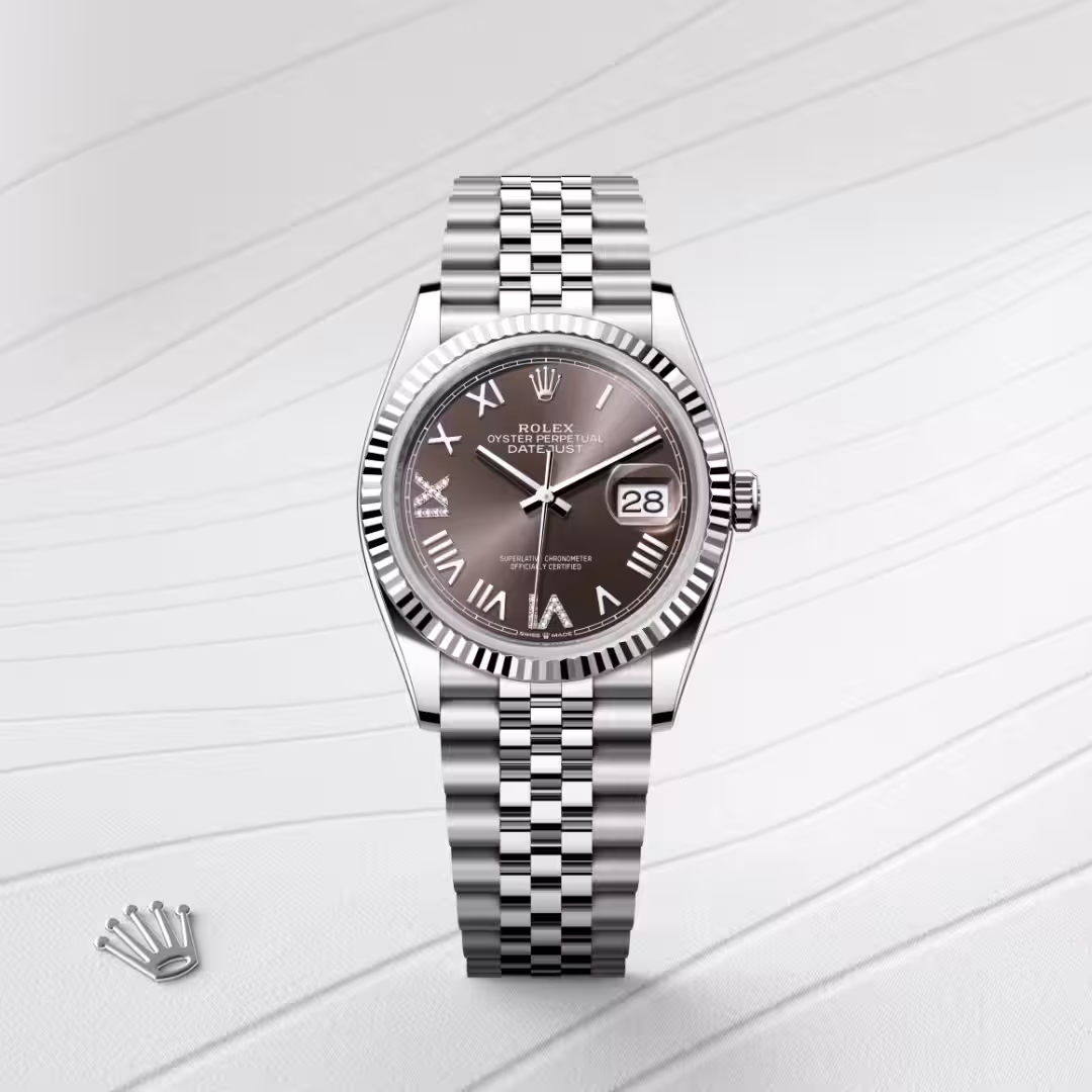 Rolex Datejust White Rolesor - combination of Oystersteel and white gold M126234-0071 - swiss watch