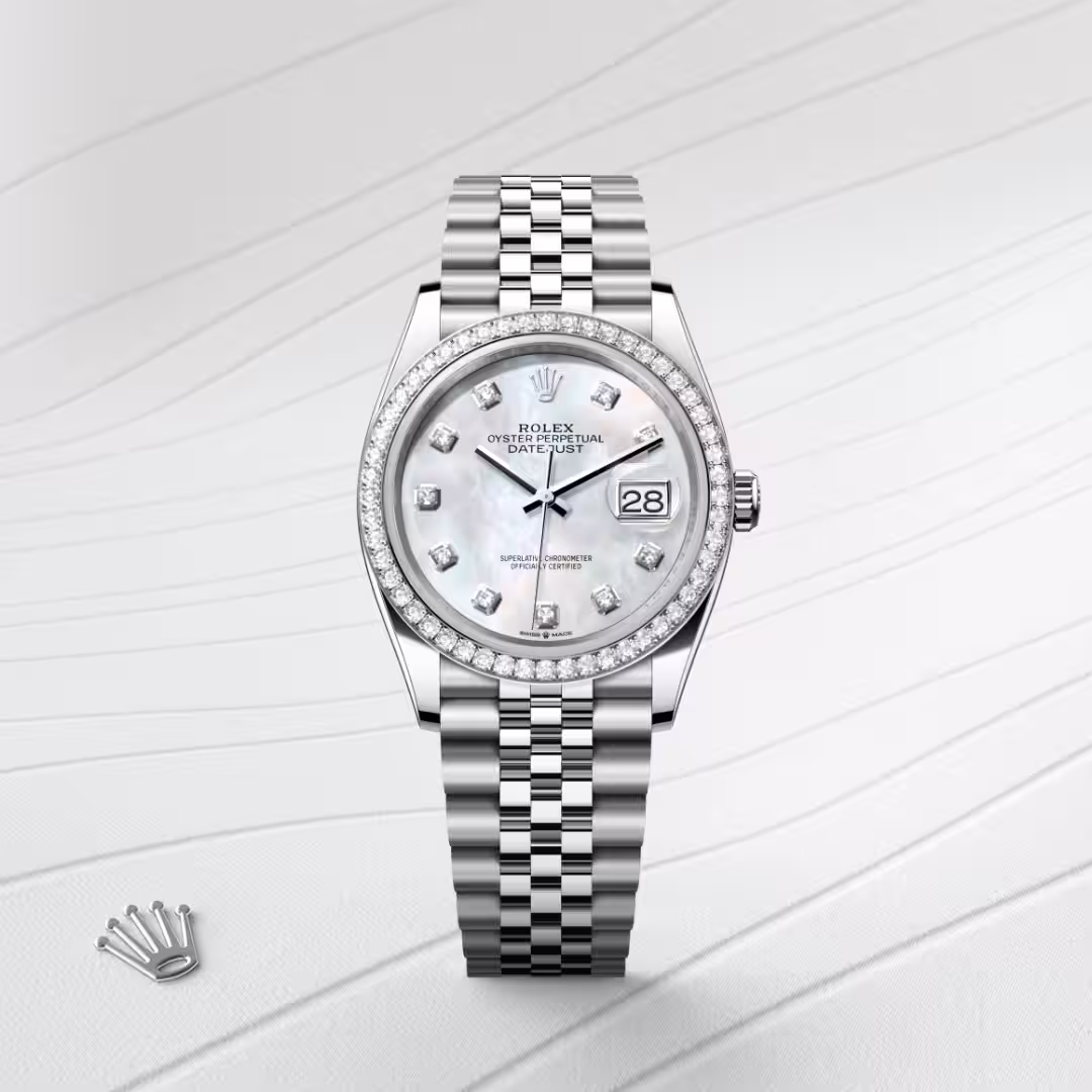 Rolex Datejust White Rolesor - combination of Oystersteel and white gold M126284RBR-0011 - swiss watch