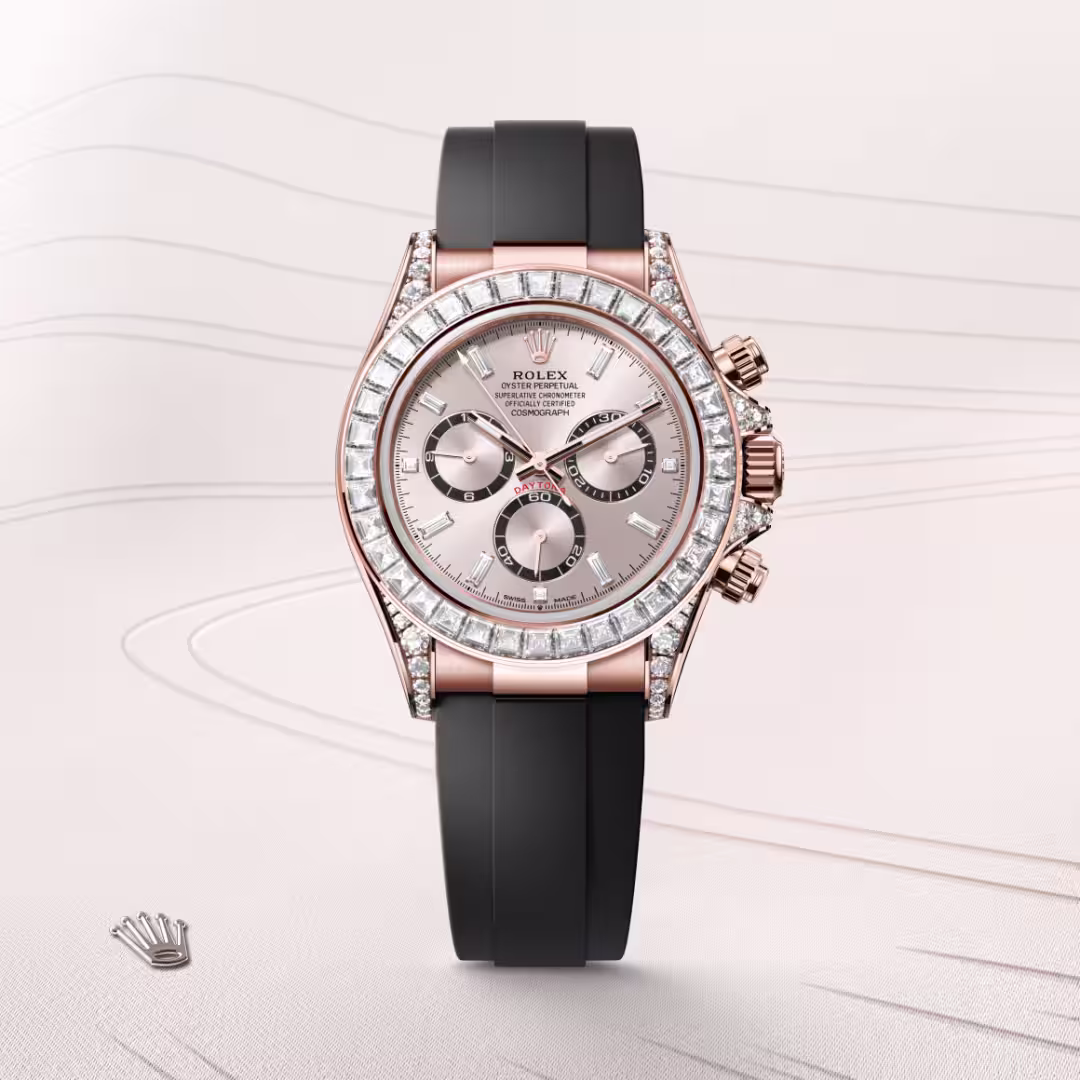 Rolex Cosmograph Daytona 18 ct Everose gold with lugs set with diamonds M126535TBR-0002 - swiss watch