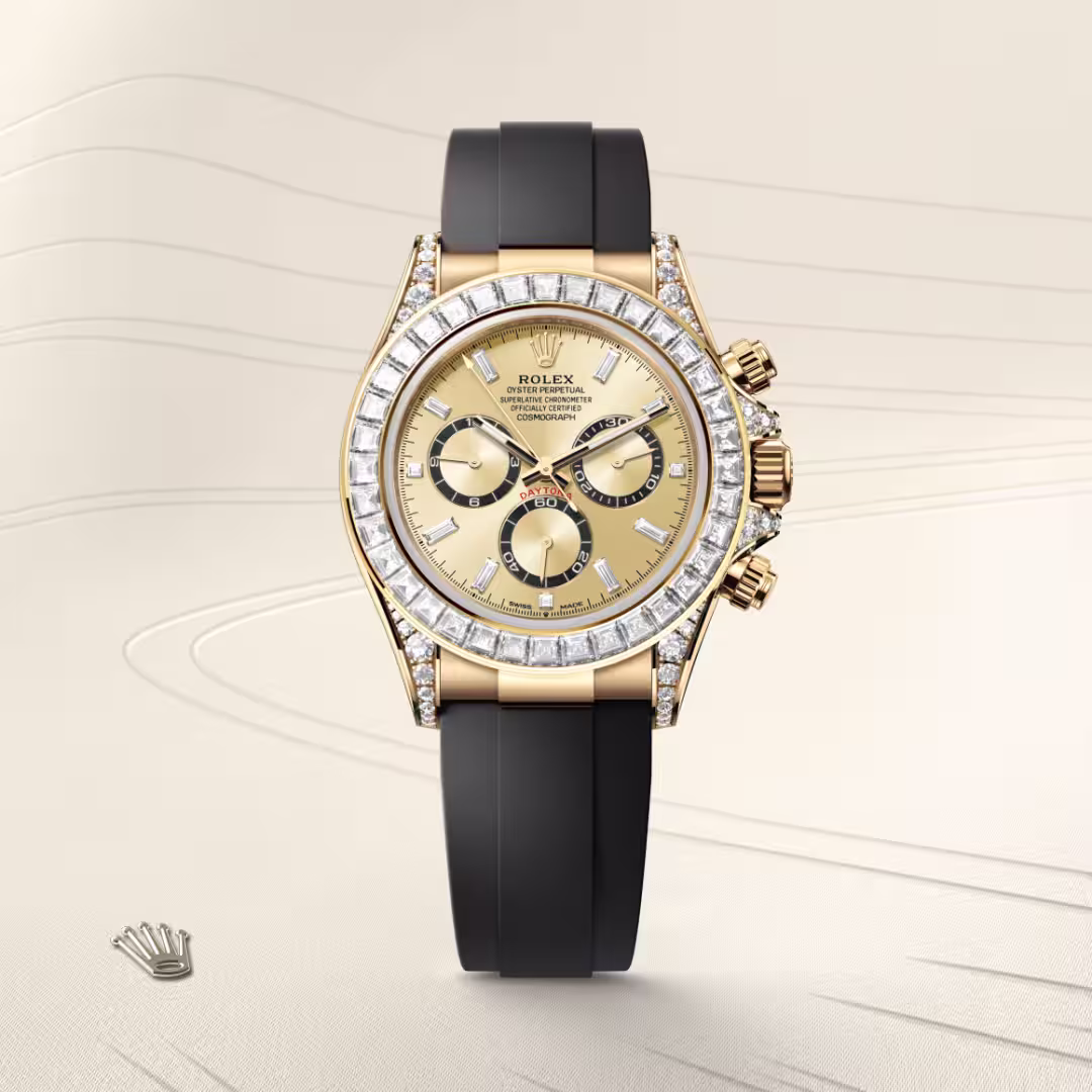 Rolex Cosmograph Daytona 18 ct yellow gold with lugs set with diamonds M126538TBR-0004 - swiss watch