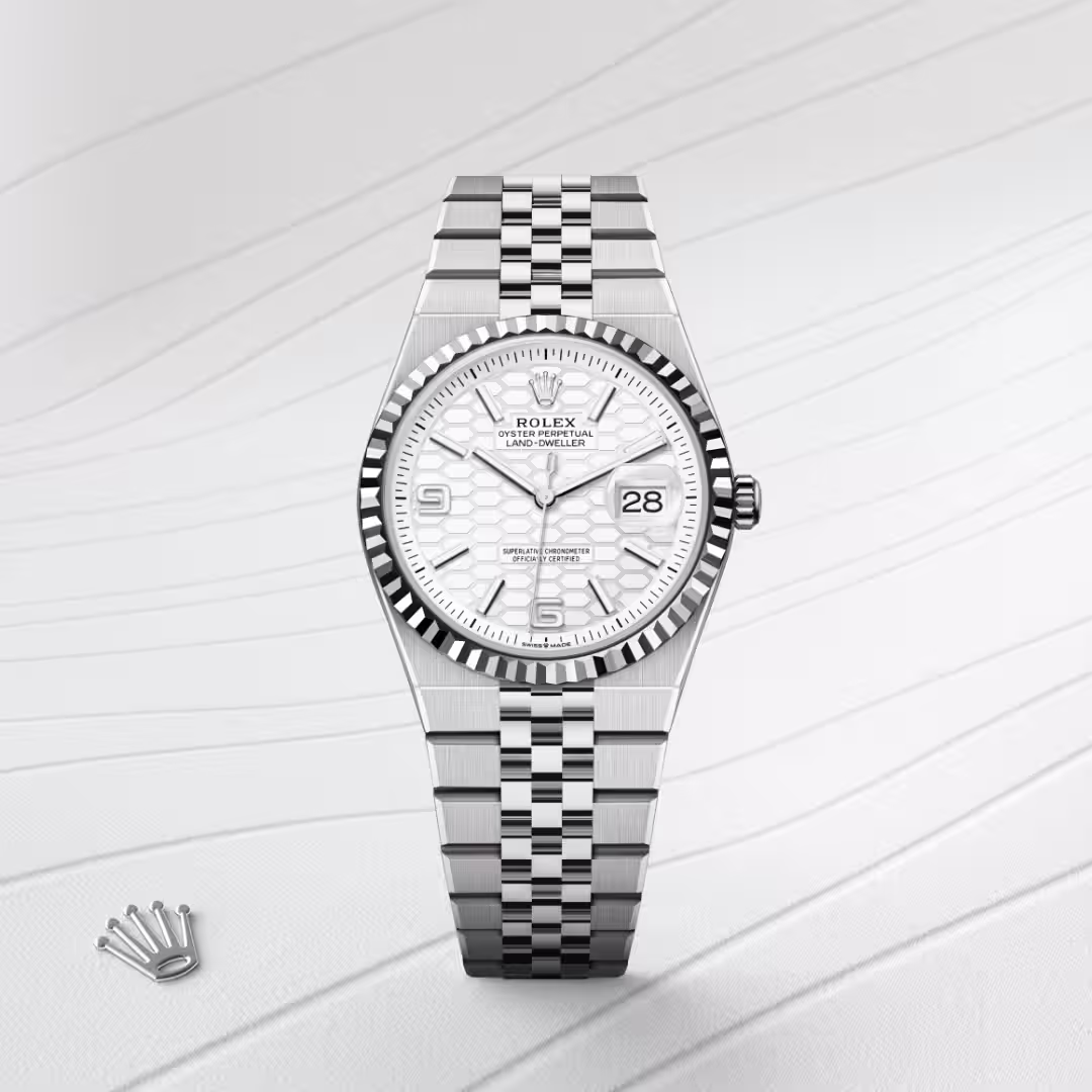 Rolex Land-Dweller White Rolesor - combination of Oystersteel and white gold M127234-0001 - swiss watch