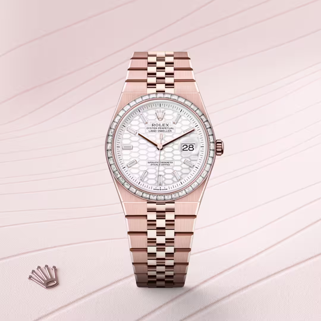 Rolex Land-Dweller 18 ct Everose gold M127285TBR-0002 - swiss watch