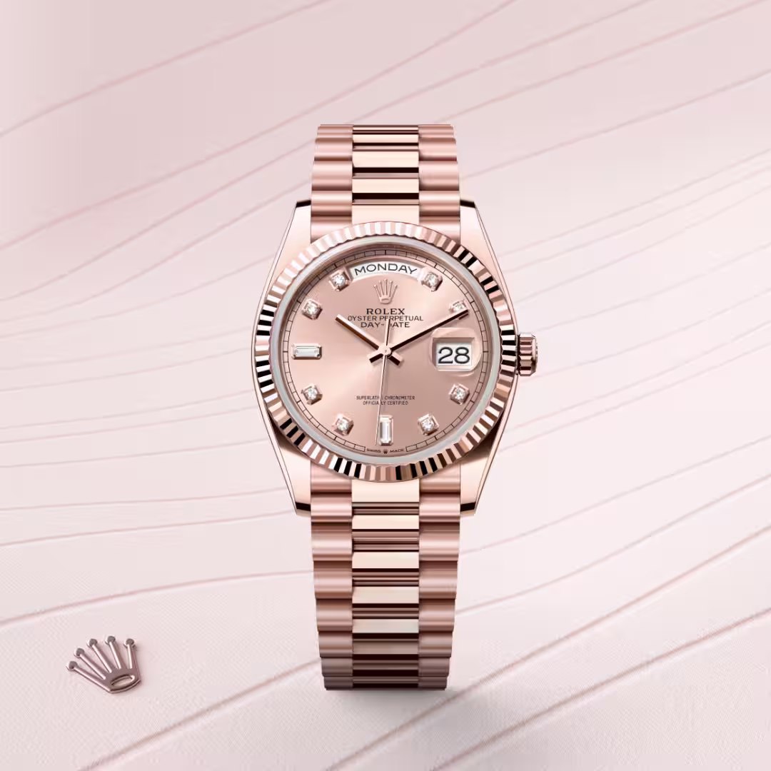 Rolex Day-Date 18 ct Everose gold M128235-0009 - swiss watch