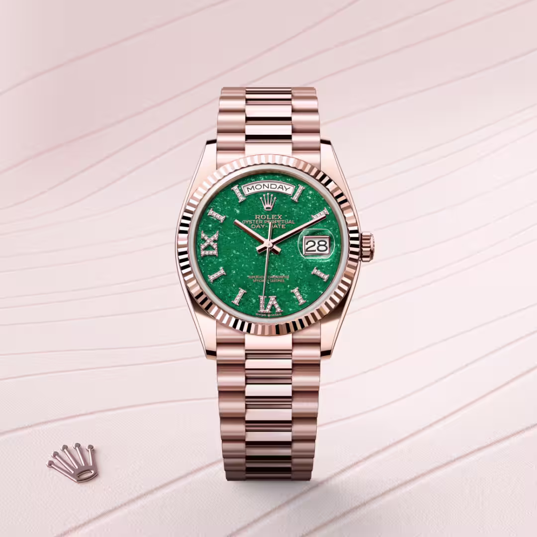 Rolex Day-Date 18 ct Everose gold M128235-0068 - swiss watch