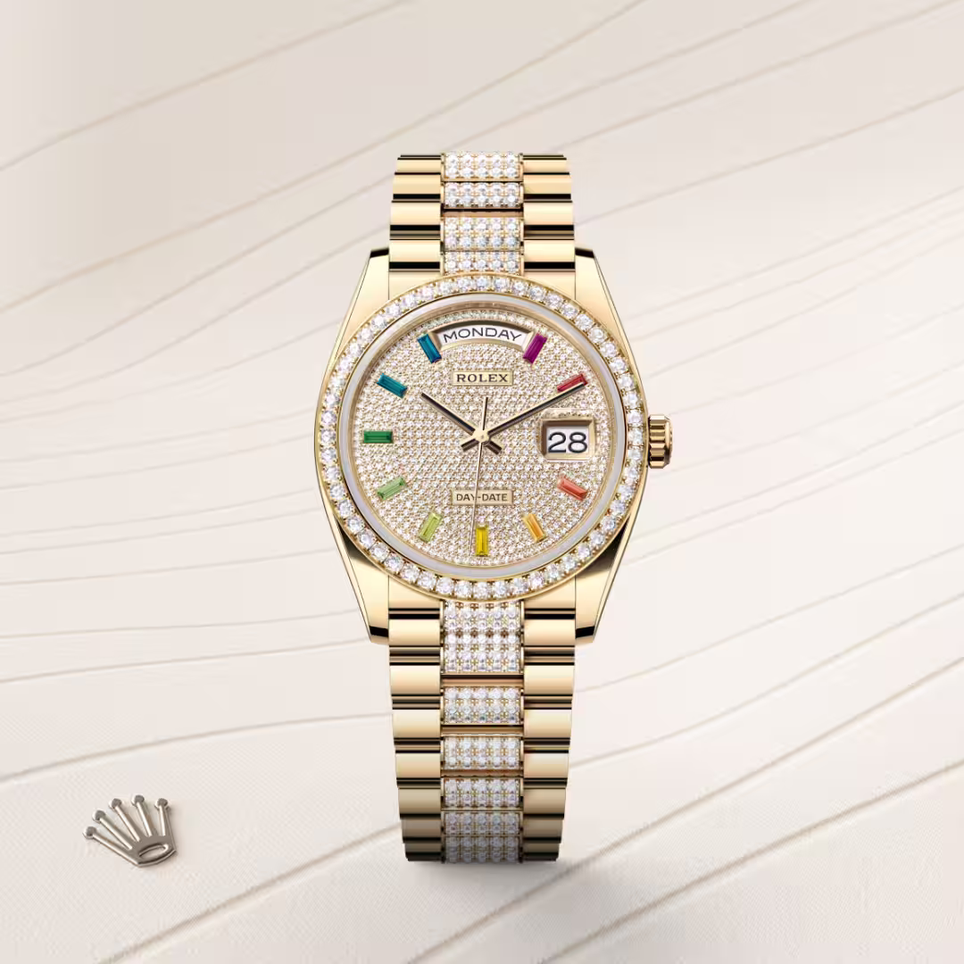 Rolex Day-Date 18 ct yellow gold M128348RBR-0031 - swiss watch