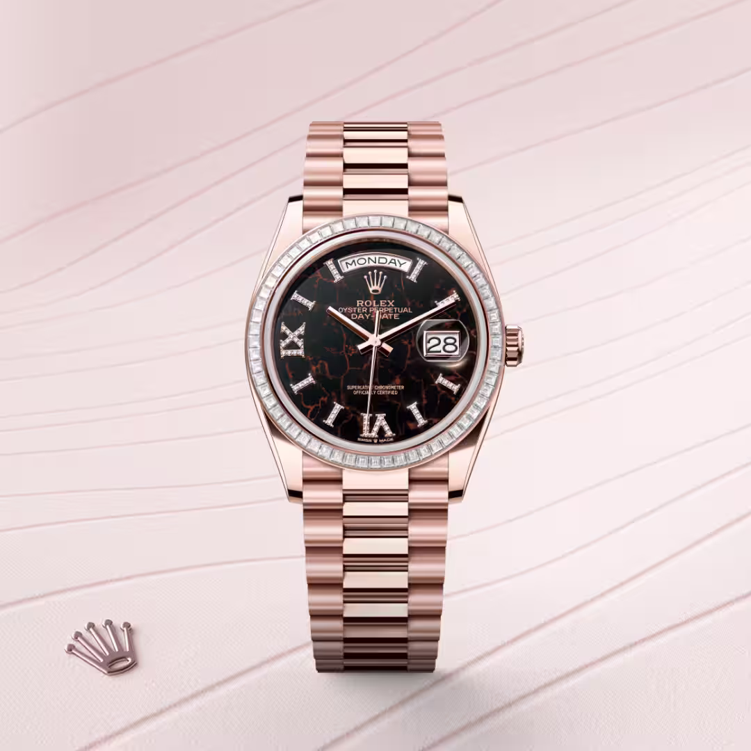 Rolex Day-Date 18 ct Everose gold M128395TBR-0010 - swiss watch