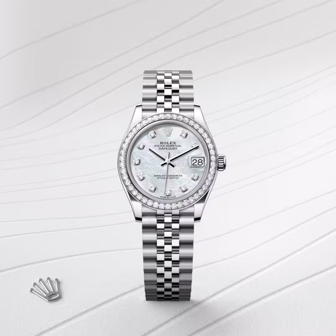 Rolex Datejust White Rolesor - combination of Oystersteel and white gold M278384RBR-0008 - swiss watch