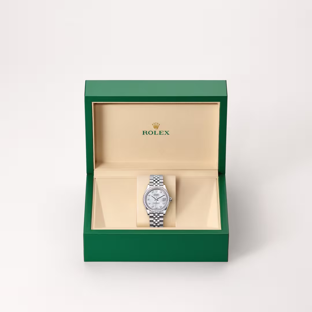 Rolex Datejust White Rolesor - combination of Oystersteel and white gold M278384RBR-0008 - swiss watch