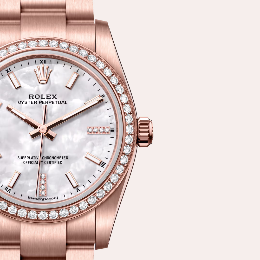 Rolex Oyster Perpetual 18 ct Everose gold M124245RBR-0002 - swiss watch
