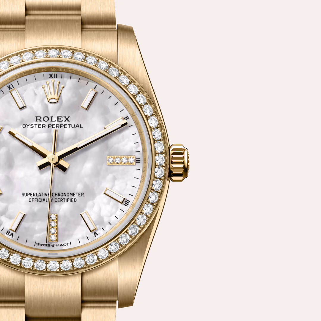 Rolex Oyster Perpetual 18 ct yellow gold M124248RBR-0001 - swiss watch