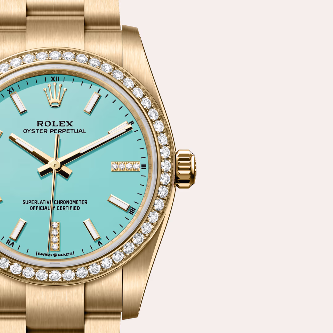 Rolex Oyster Perpetual 18 ct yellow gold M124248RBR-0002 - swiss watch