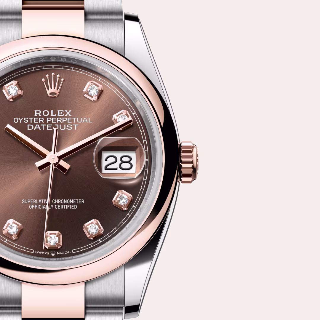 Rolex Datejust Everose Rolesor - combination of Oystersteel and Everose gold M126201-0054 - swiss watch