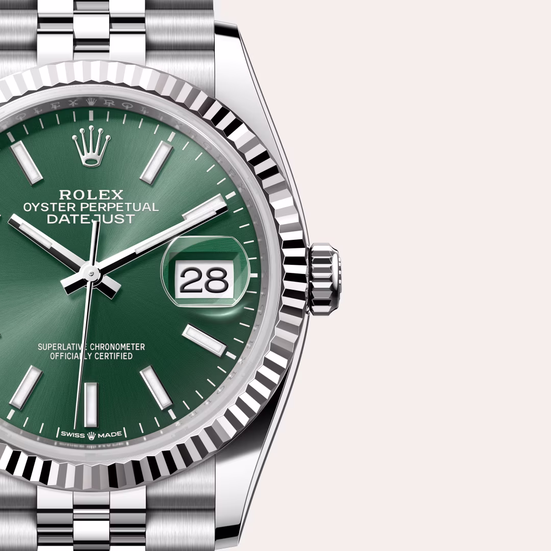 Rolex Datejust White Rolesor - combination of Oystersteel and white gold M126234-0051 - swiss watch