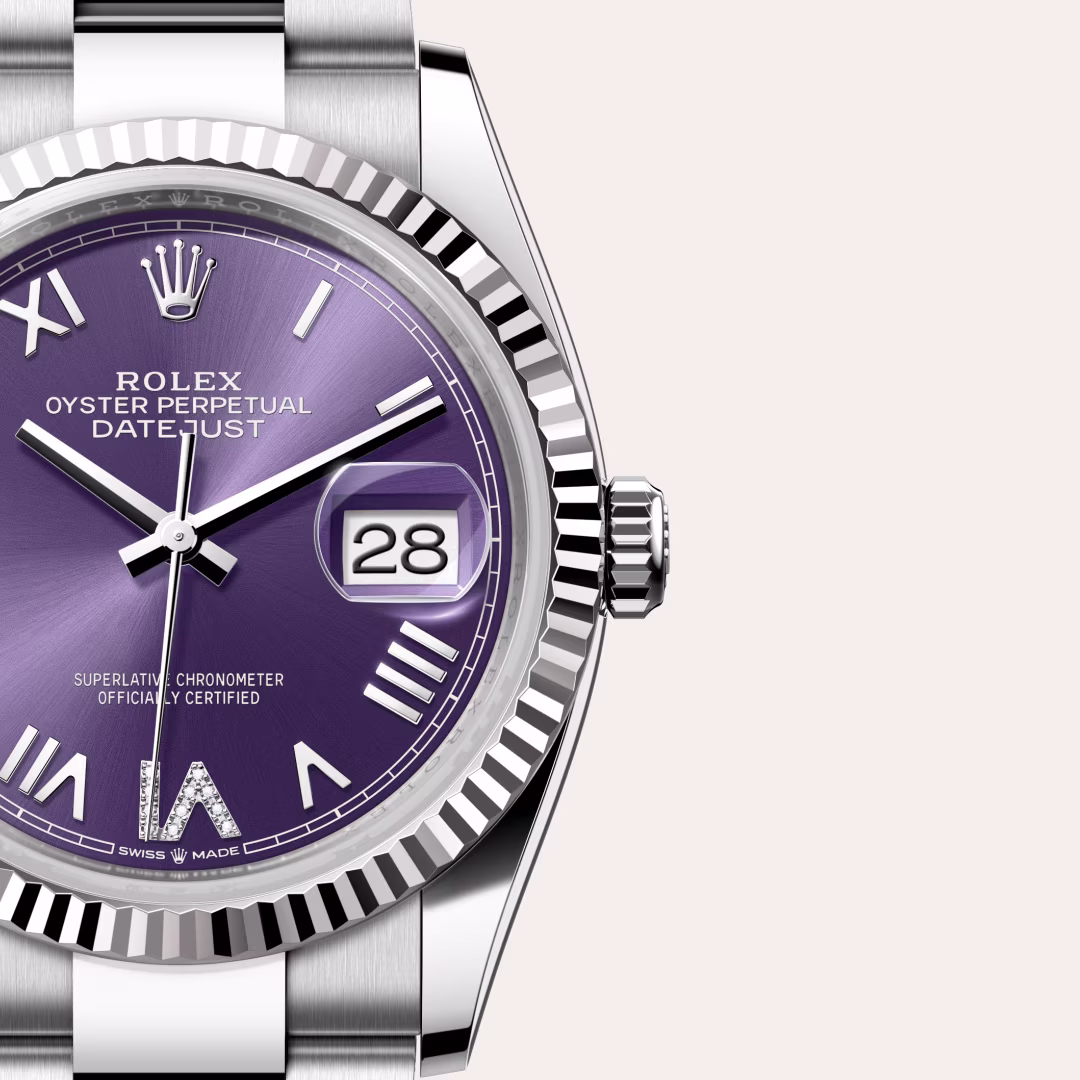 Rolex Datejust White Rolesor - combination of Oystersteel and white gold M126234-0064 - swiss watch