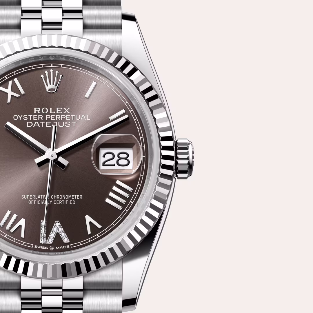 Rolex Datejust White Rolesor - combination of Oystersteel and white gold M126234-0071 - swiss watch