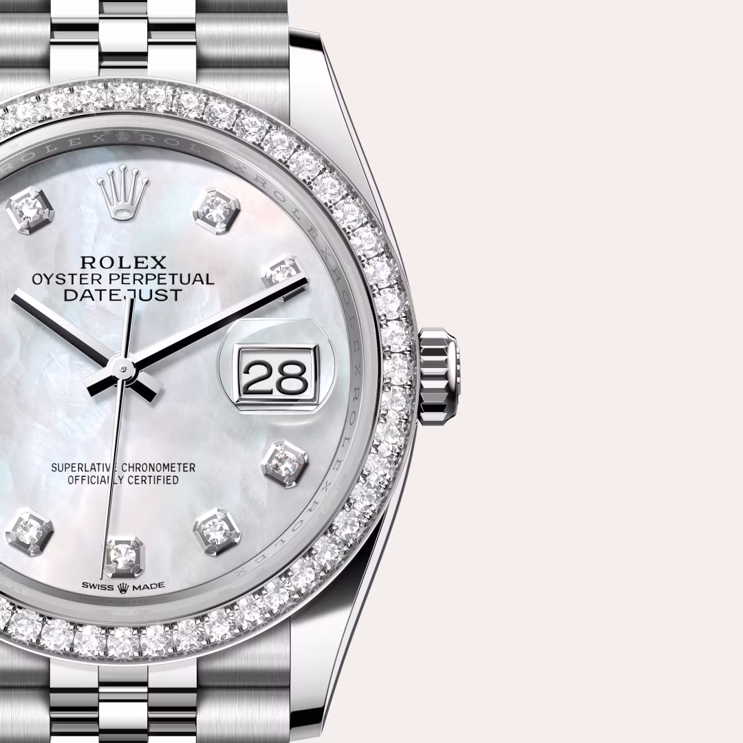 Rolex Datejust White Rolesor - combination of Oystersteel and white gold M126284RBR-0011 - swiss watch