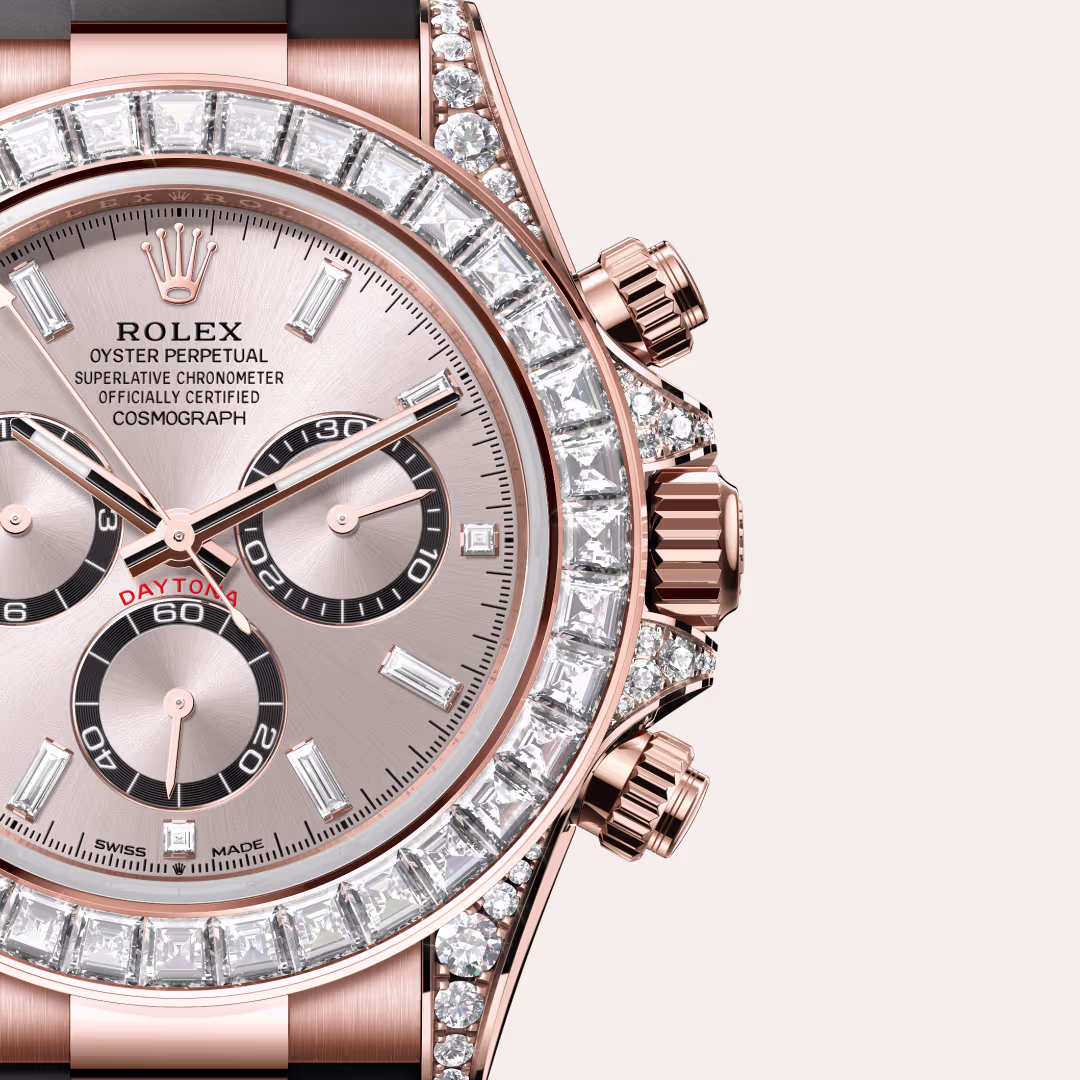 Rolex Cosmograph Daytona 18 ct Everose gold with lugs set with diamonds M126535TBR-0002 - swiss watch