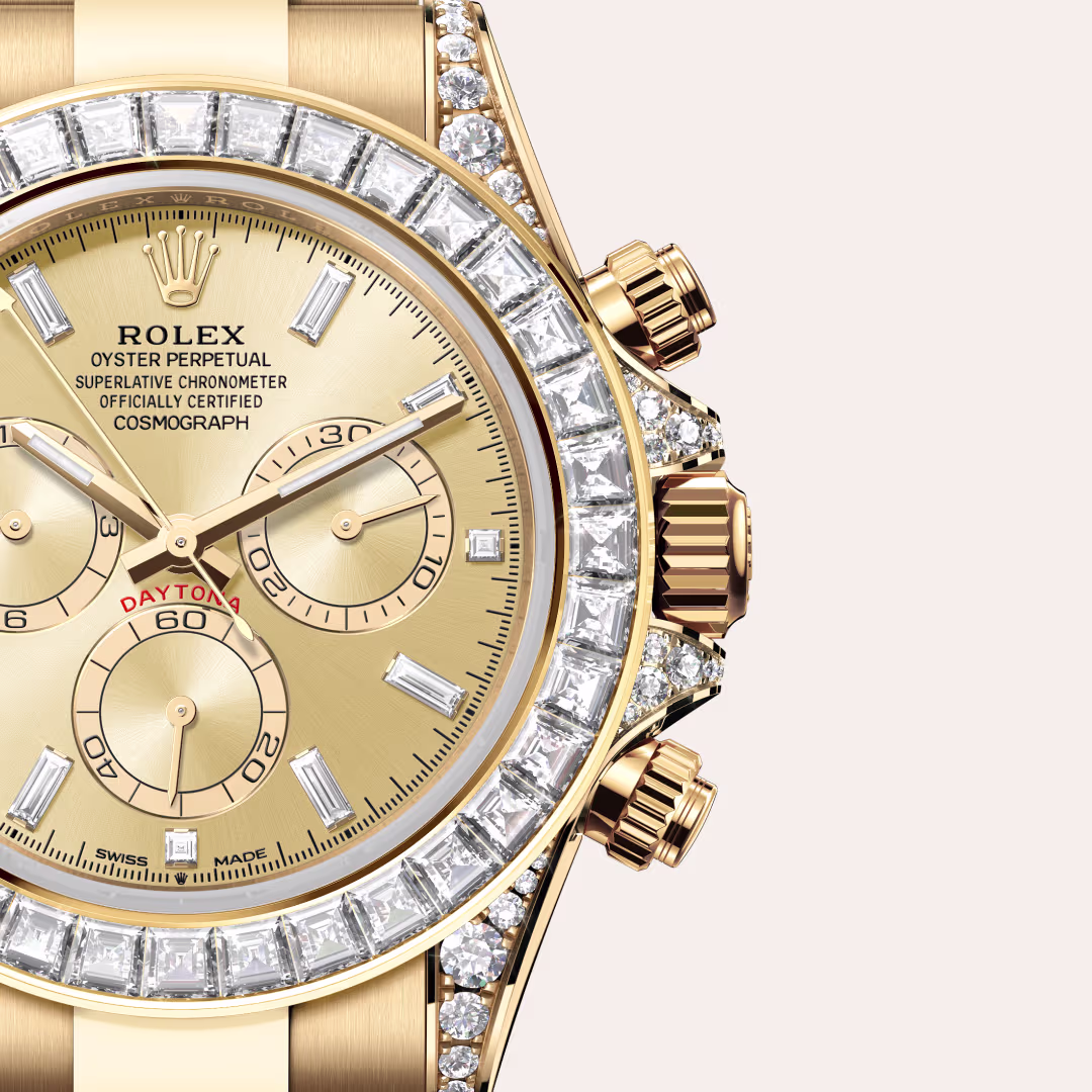 Rolex Cosmograph Daytona 18 ct yellow gold with lugs set with diamonds M126598TBR-0001 - swiss watch