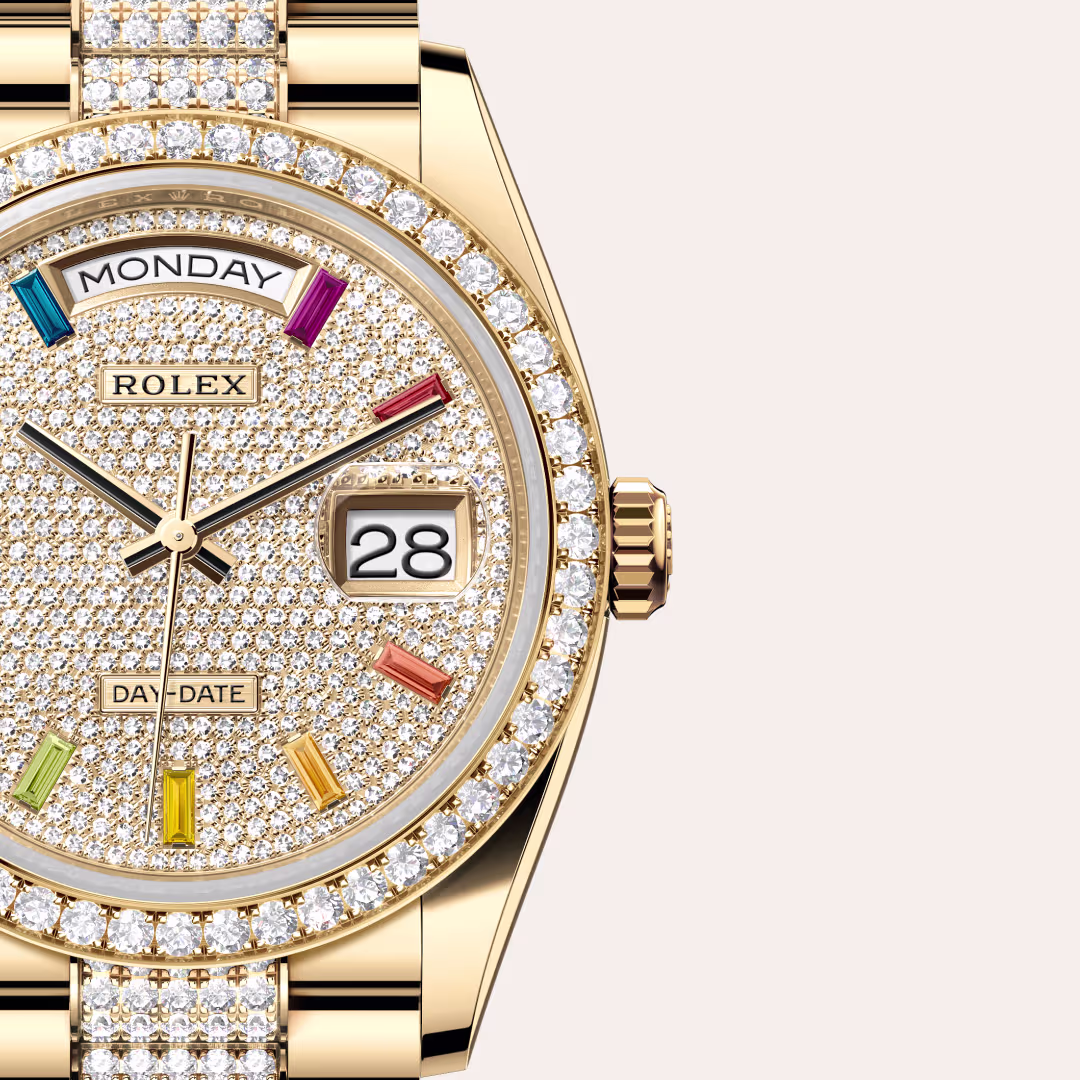 Rolex Day-Date 18 ct yellow gold M128348RBR-0031 - swiss watch