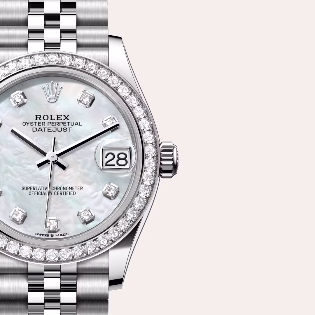 Rolex Datejust White Rolesor - combination of Oystersteel and white gold M278384RBR-0008 - swiss watch
