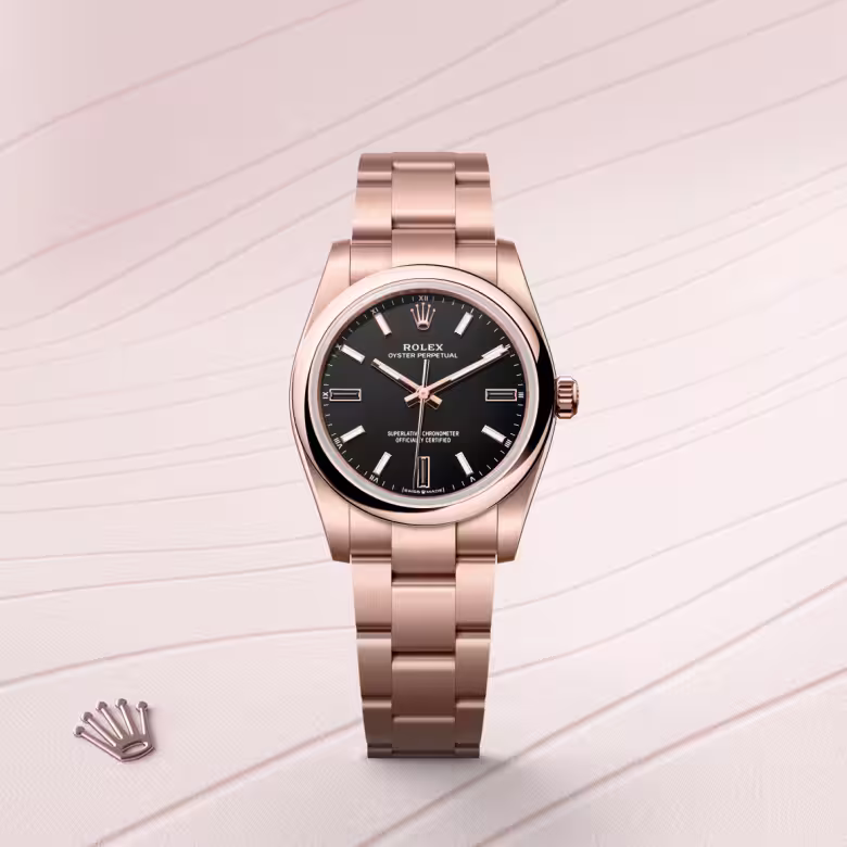 Rolex Oyster Perpetual 18 ct Everose gold M124205-0001 - swiss watch