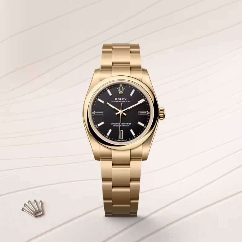 Rolex Oyster Perpetual 18 ct yellow gold M124208-0001 - swiss watch
