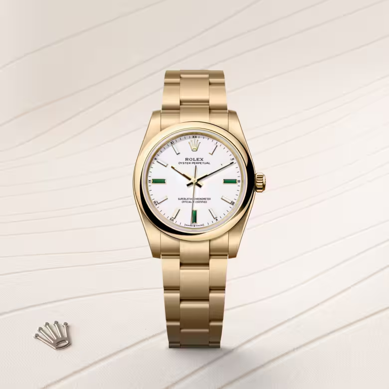 Rolex Oyster Perpetual 18 ct yellow gold M124208-0002 - swiss watch