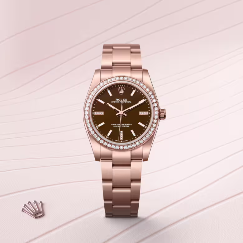 Rolex Oyster Perpetual 18 ct Everose gold M124245RBR-0001 - swiss watch