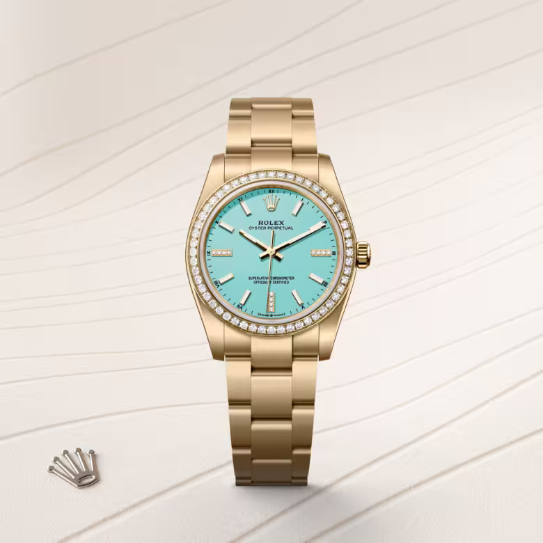 Rolex Oyster Perpetual 18 ct yellow gold M124248RBR-0002 - swiss watch