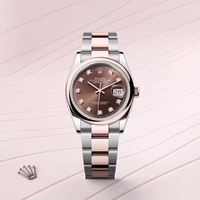 Rolex Datejust Everose Rolesor - combination of Oystersteel and Everose gold M126201-0054 - swiss watch