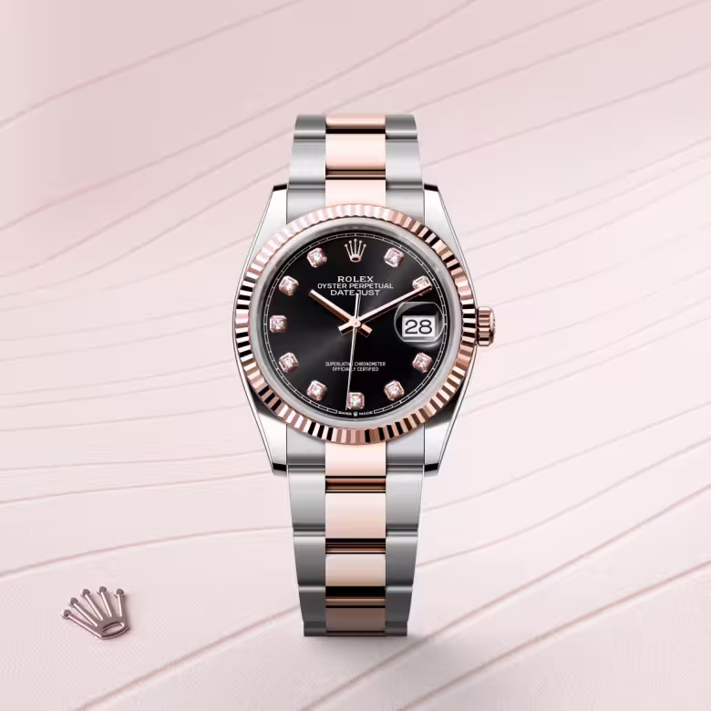 Rolex Datejust Everose Rolesor - combination of Oystersteel and Everose gold M126231-0020 - swiss watch
