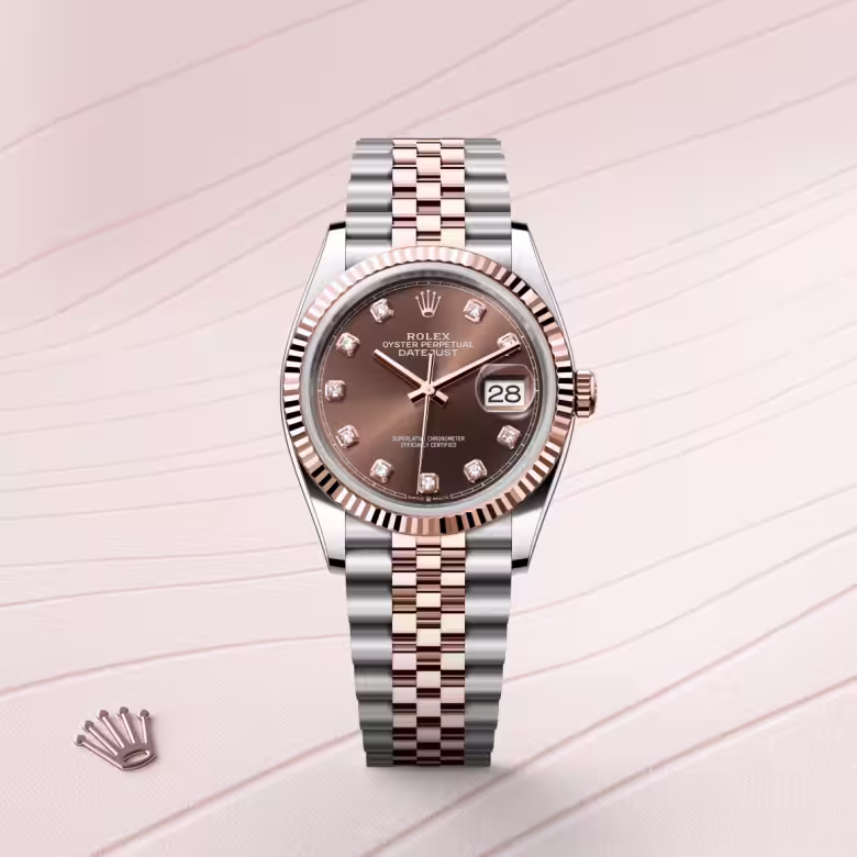Rolex Datejust Everose Rolesor - combination of Oystersteel and Everose gold M126231-0053 - swiss watch