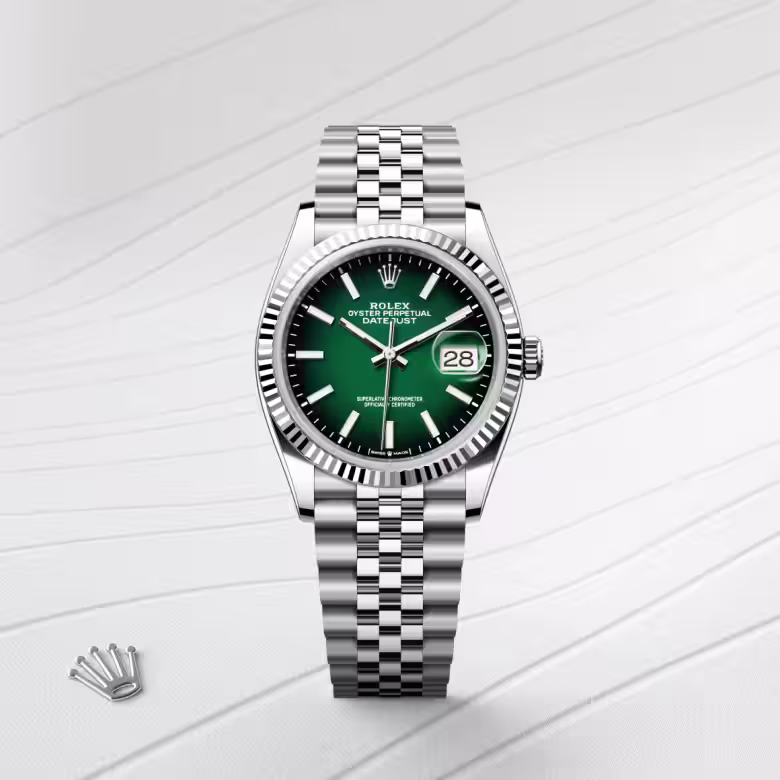 Rolex Datejust White Rolesor - combination of Oystersteel and white gold M126234-0059 - swiss watch