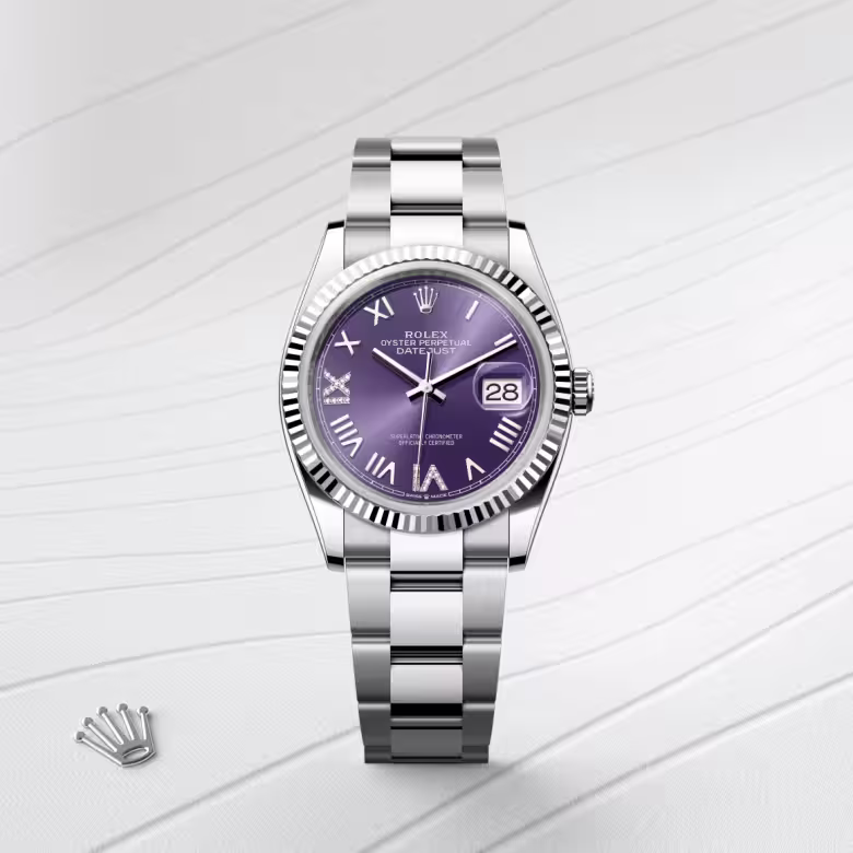 Rolex Datejust White Rolesor - combination of Oystersteel and white gold M126234-0064 - swiss watch