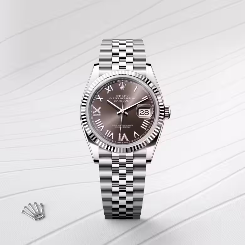 Rolex Datejust White Rolesor - combination of Oystersteel and white gold M126234-0071 - swiss watch