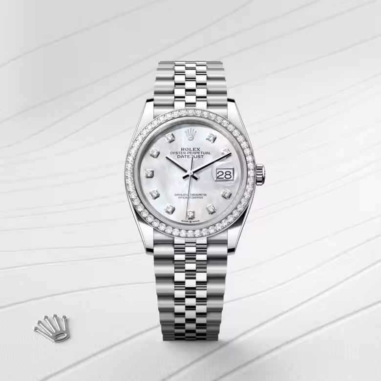 Rolex Datejust White Rolesor - combination of Oystersteel and white gold M126284RBR-0011 - swiss watch